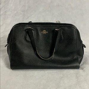 Coach Black Leather Satchel
